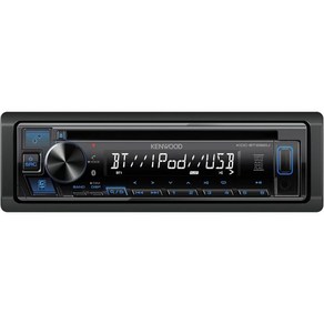 Kenwood 자동차 카오디오 라디오 블루투스 KENWOOD KDC BT282U CD 카 스테레오 싱글 딘 오디오 USB MP3 FLAC Auxin AM FM 흰색 13자리 L