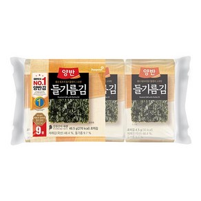 동원 양반 들기름김 식탁김 4.5g x 9봉, 40.5g, 1개