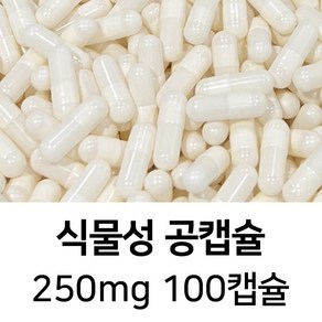 식물성 공캡슐 100캡슐 - 식약처허가 FDA 할랄 코셔 ISO등 인증제품, 1개