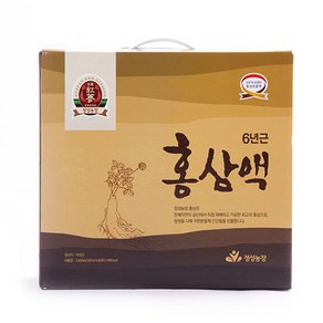 정성농장 6년근 홍삼액 60포 1상자(90mlx60개입) 단맛과 첨가물 없는 100% 순수홍삼, 5.4L, 1개