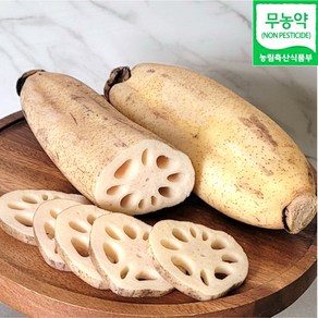 친환경 세척통연근 / 연근채 1kg / 400g 국산 무농약 슬라이스 연근, 1박스, 물세척 통연근 1kg