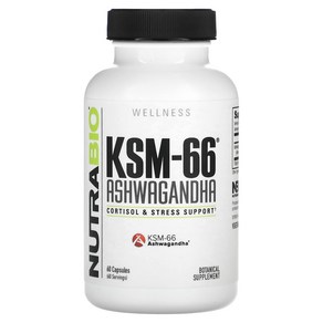 뉴트라바이오 아슈와간다 뿌리 추출물 KSM-66 800mg 60정, 1개