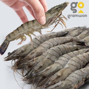 블랙타이거 새우 15미 500g 대하 중하 소금구이 킹타이거새우 킹블랙타이거, [냉매무료]블랙타이거15미+드라이, 1개