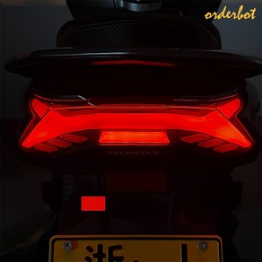 오더봇 PCX 테일 램프 라이트 LED 후미등 브레이크등 방향지시등 JPA 21년식 이상, 레드, 1개