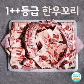 한우21번가 1++등급 한우 소꼬리 마장동직송, 반마리 4kg, 1개