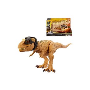 마텔 쥬라기 월드 JURASSIC WORLD 사이드어택! 짖는 T렉스 전체길이 약49cm 4세 HNT62, 1개