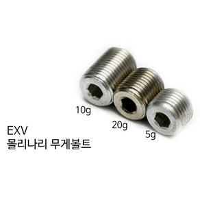 [정품인증 당구몰]EXV 몰리나리무게볼트(5g 10g 20g) 당구개인용품, 약 10g, 1개