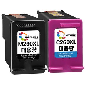 잉크메이드 INK-M260 INK-C260 대용량 재생잉크 세트 SL-J2160W SL-J2165W