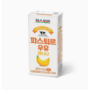 파스퇴르 전용목장 1급A 원유 바나나우유, 190ml, 24개