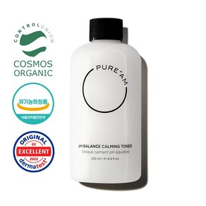[PURE'AM] 퓨어에이엠 피에이치 발란스 카밍 토너, 1개, 250ml