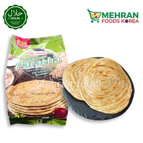 MEZBAN Whole Wheat Paratha (Bread) 30pcs 2400g | 메즈반 통밀 파라타 (커리빵)