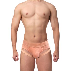 남성 삼각팬티 나사면 힙스터 심플 순색 듀얼밴드 힙업팬티 인어미남 Men's Underpants