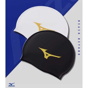 미즈노 MIZUNO 수영모자 골드라벨 시리즈 블랙 화이트, 상세 페이지 참고, 1개