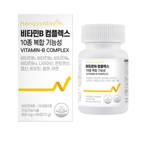 한결다움 비타민B 비군 10종 복합 기능성 컴플렉스 영양제 800mg