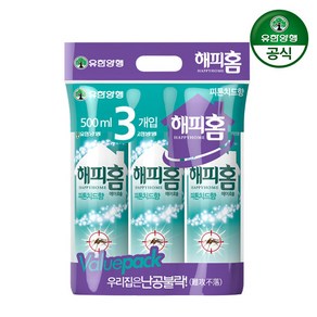 [유한양행] 해피홈 에어졸 피톤치드향 500ml 3입 x 1개