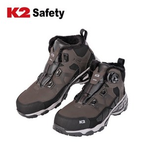 K2 Safety K2-86 다이얼 방한안전화 케이투안전화 발수 누벅가죽 기모 보아털 (240~290mm), 1개