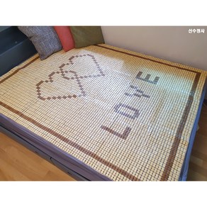 신수정사 시원한 마작자리 퀸 150x195cm 침대자리 여름매트 쿨 대나무 거실
