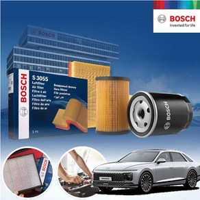 그랜저(디올뉴)(22~)GN7 3.5L LPG BOSCH 에어크리너 오일필터 2종세트 6L 필요 a3020+o372 KPT-5560214 cs01095, 1개