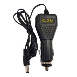 일렉킹 리튬이온아답터 벽걸이형 4.2V 8.4V 8.5V 차량용충전기 4.2V 12.6V 잭규격 5.5mm*2.1mm 충전기모음, 4.2V 3.5mm 차량용 충전기, 1개