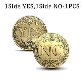 기념 주화 YES NO Decision 동전 매직 코인 컬렉션 행운의 빈티지 골동품 청동 소원 미국 금화, [01] Style A-1PC