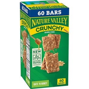 Nature Valley 크런치 오트 앤 허니 그래놀라 바 (30 파우치) 3박스