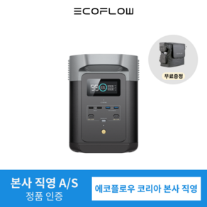 [전용 가방 증정] 에코플로우 EcoFlow 파워뱅크 델타2 DELTA 2 대용량 고속충전 캠핑용 휴대용 220V LFP 인산철 배터리, 델타2(가방증정), 1개