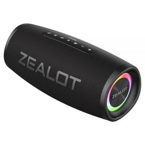 ZEALOT S56 블루투스 스피커 40W 출력 전원 우수한 베이스 성능 IPX6 방수 야외 캠핑, 1) Black, Black