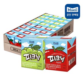 피크닉 과채음료 사과12팩+청포도12팩