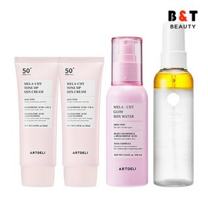 아트델리 톤업 선크림 50ml x2 + 선워터 100ml + 세라믹 미스트 세럼 100ml, 4개