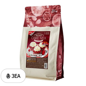 브레드가든 부드러운 레드벨벳 머핀믹스, 1kg, 3개