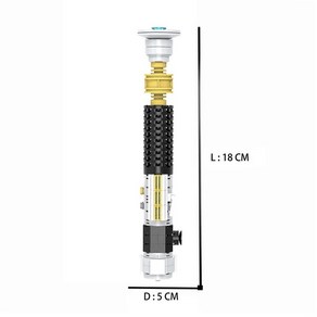 BuildMoc-다크세이버 광선검 칼 빌딩 블록 세트 결투 블래스터 레이저 영화 피규어 전투 무기 어린이 장난감 선물, 05 C5302 217PCS, 1개