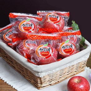 [산들네] 껍질째 먹는 경북 세척 꼬마사과 4.5kg 28-33과내, 1개