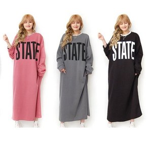 현이네 ] STATE 롱 원피스 4 컬러 4 XL / 55~ 99 까지 /빅사이즈 / [ 기모 포함 판매 ]