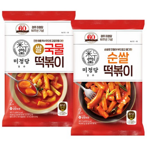 (냉장)즐거운동행 (미정당)국물떡볶이2인x1개+(미정당)순쌀떡볶이2인x1개 씨제이제일제당(주), 1세트, 401.2g