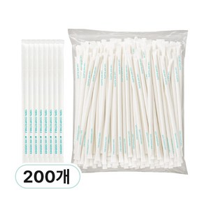 PLA 옥수수 빨대 개별 포장, 1개, 200개입
