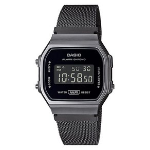 CASIO 카시오 A168WEMB-1B 남여 크롬도금 메탈 메쉬손목시계