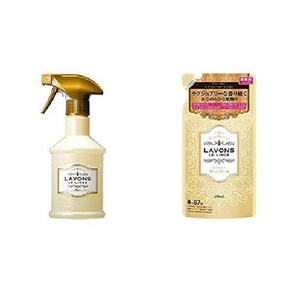 일본 라봉 Lavon 패브릭 미스트 370ml + 섬유 유연제 리필 480ml 샴페인 문, 기본, 1개