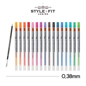 [3개묶음] 핏트 0.38mm 리필 UMR-109-38 유니스타일 유니스타일핏트 홀더 ng0*217GQ, 바이올렛, 본상품선택