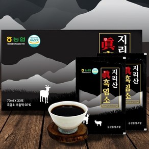 지리산 흑염소 진액 70ml 30포 6박스, 12.6L