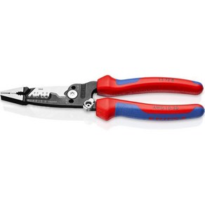 KNIPEX 공구 13 728 단조 와이어 스트리퍼 8인치, Comfot Gip, Stippe + Cutte/ 8-Inch, 1개