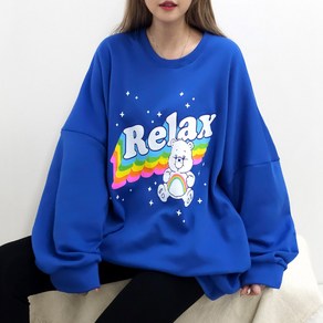 [4XL 3COLOR] 레인보우 맨투맨 (기모ve.) 55~99까지 빅사이즈 오버사이즈 남여공용 기모 겨울 홈웨어 박스맨투맨