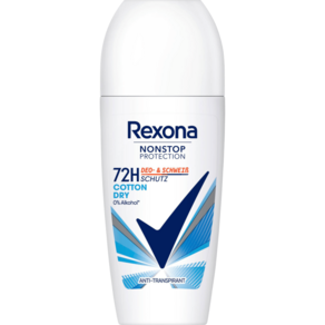 렉소나 Rexona 데오 롤온 논스톱 프로텍션 코튼 드라이 50ml, 1개