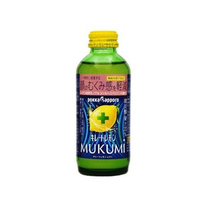 일본 포카삿포로 키레토 레몬 MUKUMI 무쿠미 드링크 155ml, 1개