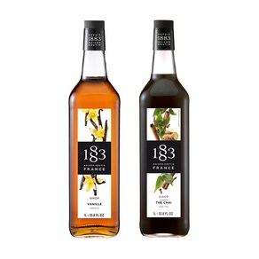 1883 바닐라 시럽 1000ml+1883 차이티 시럽 1000ml