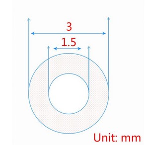 식품 등급 실리카 모세관 투명 실리콘 호스 미세 고무 튜브 ID 0.5-4mm OD 1-8mm 5M