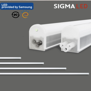 시그마 LED T5 6W 10W 14W 다용도 인테리어 조명 형광등 간접등 등기구 3핀, 600mm(10w), 전구색(노란색), 1개