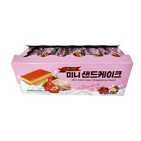 키즈웰 미니 샌드케이크 딸기맛, 1개, 400g