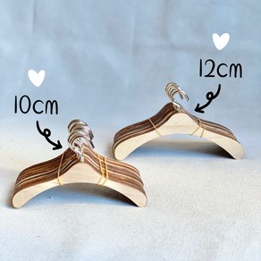 4cm/6cm/7.5cm/8.5cm/10cm/12cm 옷걸이 10개 브라이스 파올라레이나 베이비돌