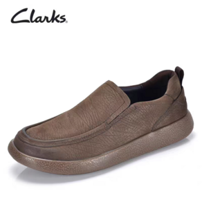 클락스 Clarks 스크럽 소가죽 패션 편안하고 내마모성이 두꺼운 밑창 페달 슬립온 스니커즈 남성용