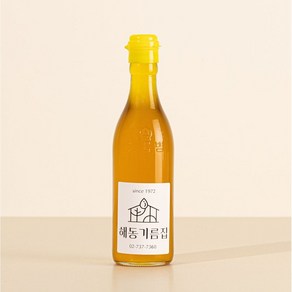 [since 1972 해동기름집] 저온압착 깨끗한 통들깨 100% 방앗간 들기름 350ml, 1개